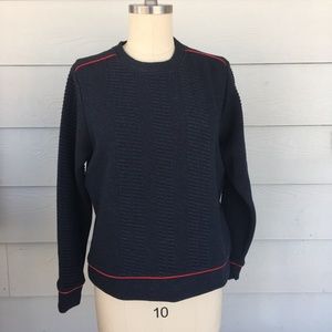 Navy Zara Collection Long Sleeve with Red Trim
